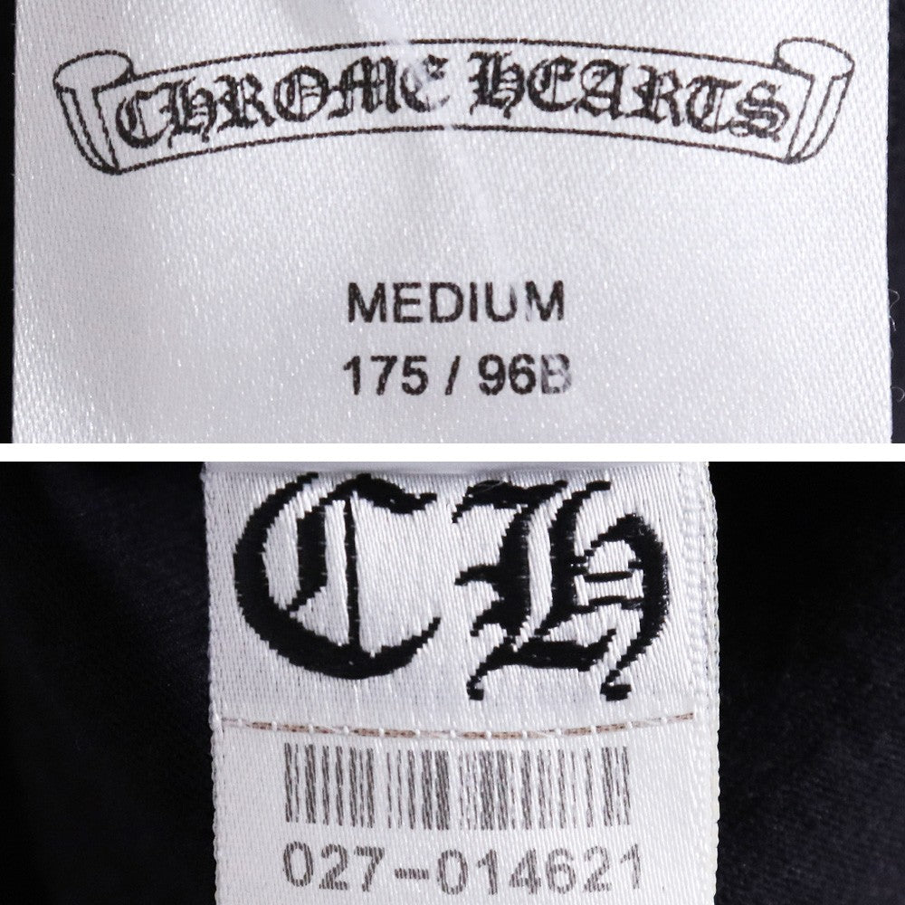 CHROME HEARTS Cemetery Cross Long Sleeve T-Shirt Black Size M