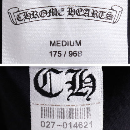 CHROME HEARTS Cemetery Cross Long Sleeve T-Shirt Black Size M