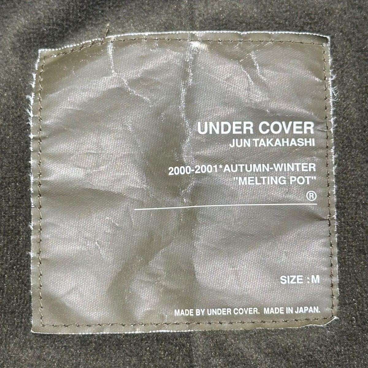 UNDERCOVER 00AW MELTING POT Military Jacket Olive Size M