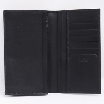 BVLGARI Embossed Octo Long Wallet Black Size F