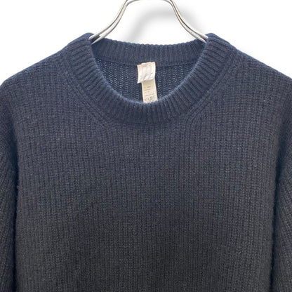 YAECA CONTEMPO Cashmere Crewneck Sweater Black Size L
