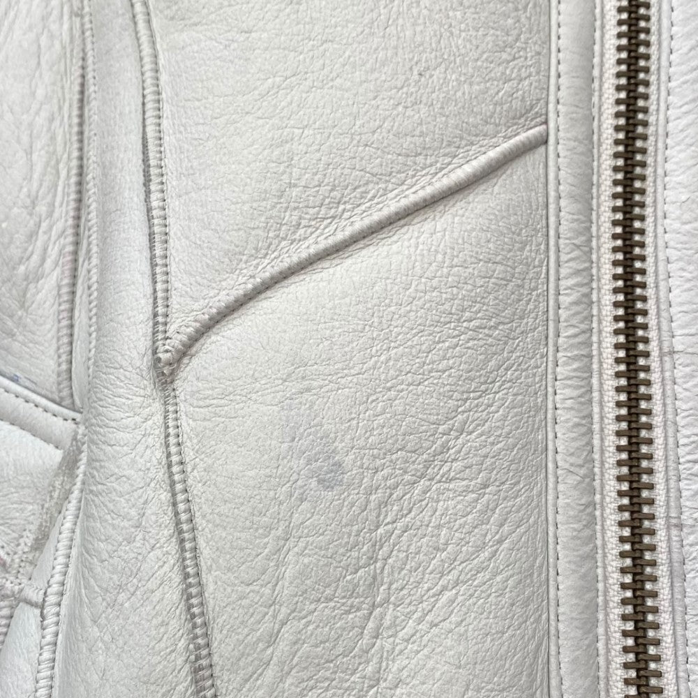 SUPREME 18AW Patchwork B-3 Shearling Jacket White Size M