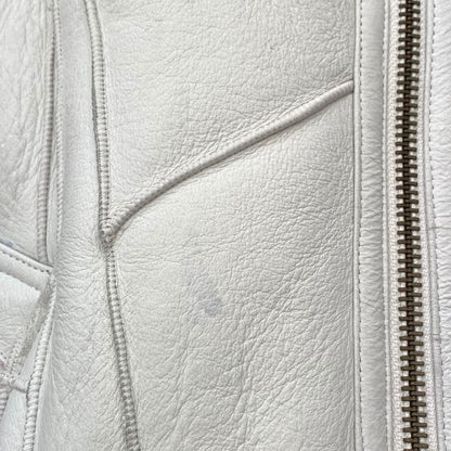 SUPREME 18AW Patchwork B-3 Shearling Jacket White Size M