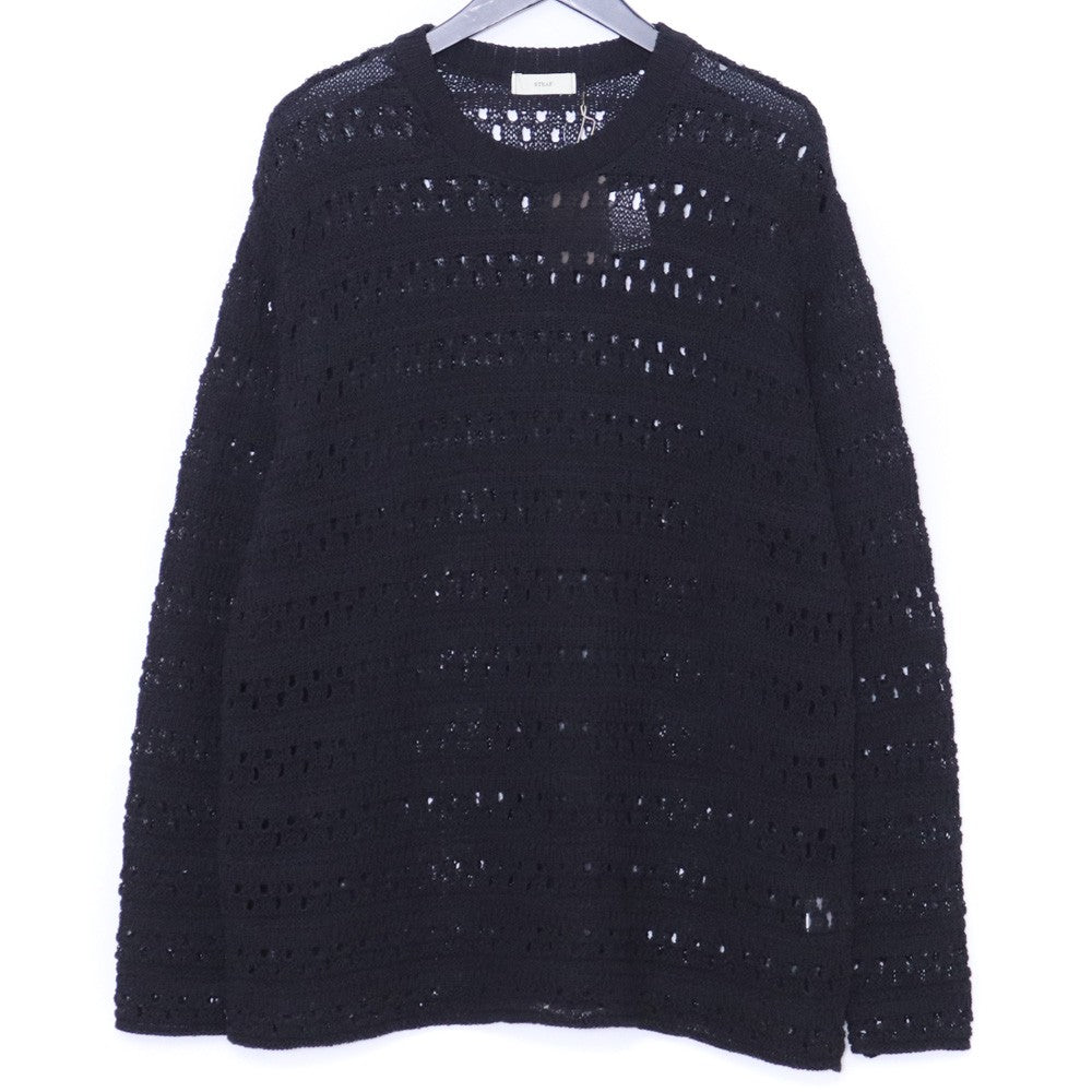 STEAF 26SS HOD CARRIER Mesh Knit Black Size M