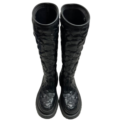 VALENTINO Atelier 03 Rose Rubber Platform Rain Boots Size 38