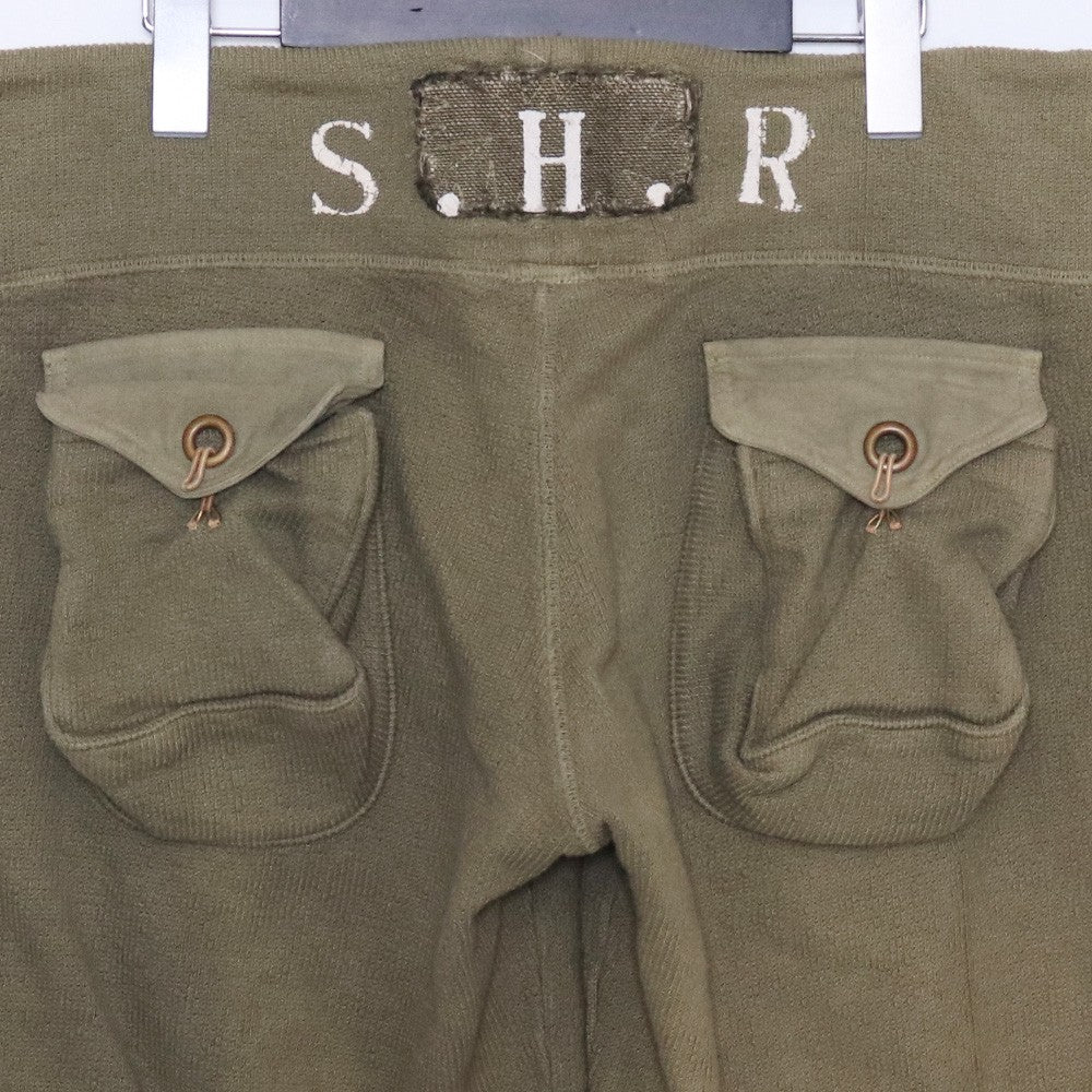 SHARESPIRIT Wide Flare Sweat Pants Khaki Size M