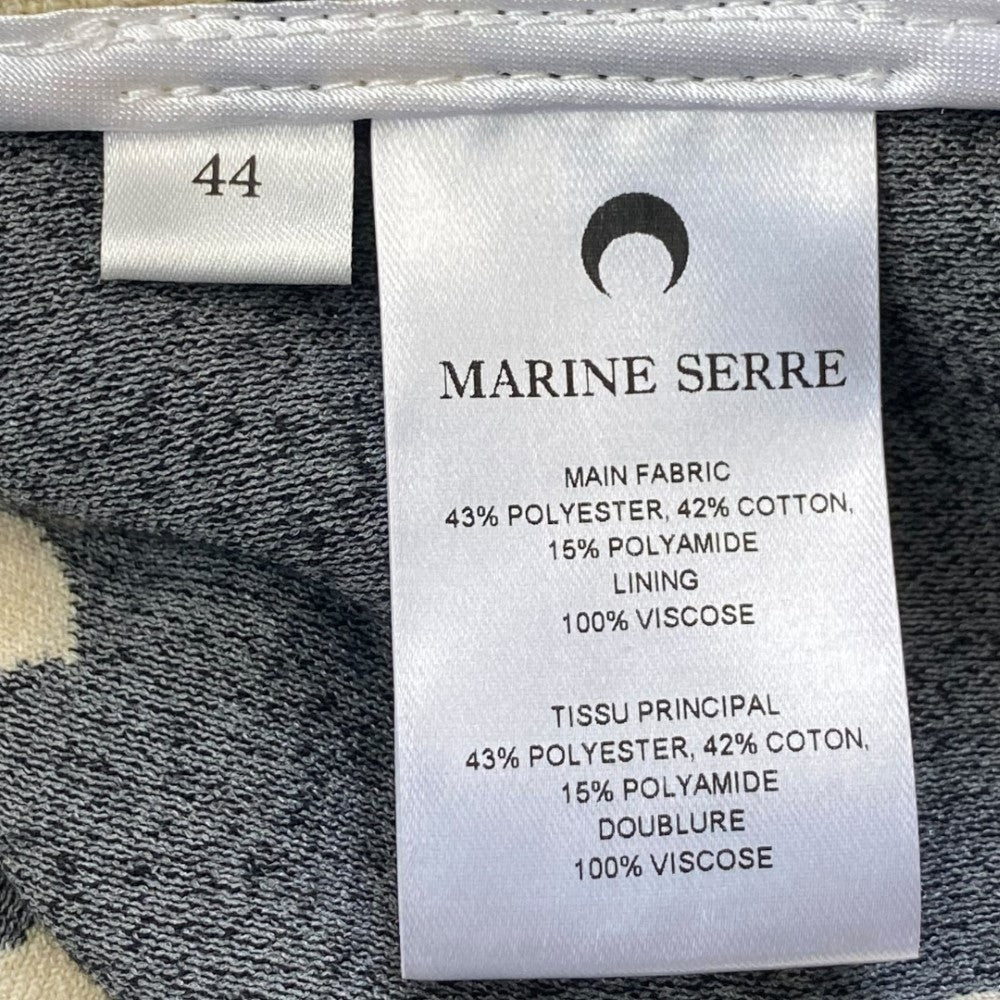 MARINE SERRE JACQUARD TOWEL SHIRT Black Size 44