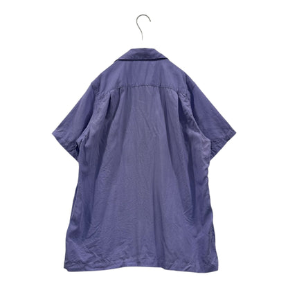 WACKO MARIA Open Collar Chest Logo S/S Shirt Purple Size S