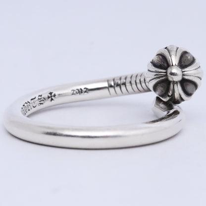 CHROME HEARTS Silver Nail Cross Ball Ring Size ONE SIZE