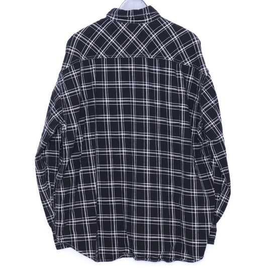 REMI RELIEF Twill Check Shirt Black Size L