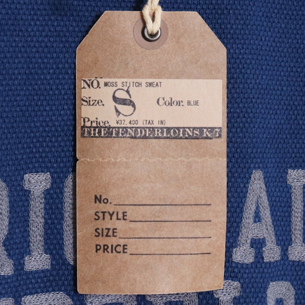 Tenderloin 22SS MOSS STITCH Sweatshirt Blue Size S