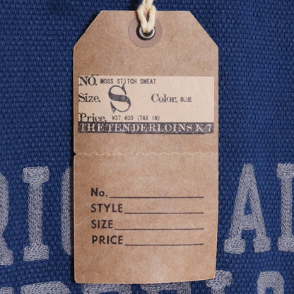 Tenderloin 22SS MOSS STITCH Sweatshirt Blue Size S