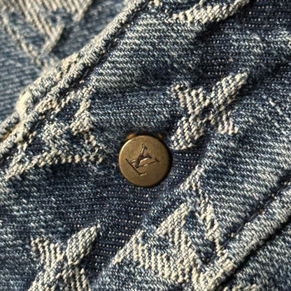 LOUIS VUITTON Monogram Denim Mermaid Skirt Size 36