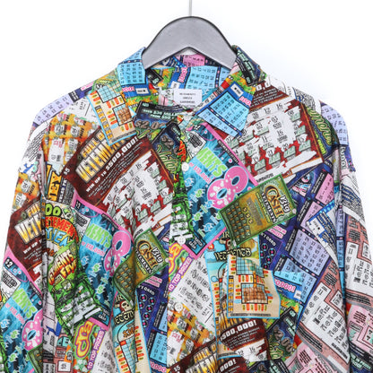 VETEMENTS 22AW Lottery Fluid Jersey Shirt Multi Size S