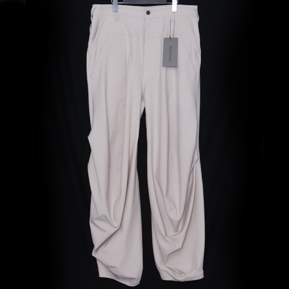 BEAUTY BEAST Croissant Flare Double Pants Beige Size L