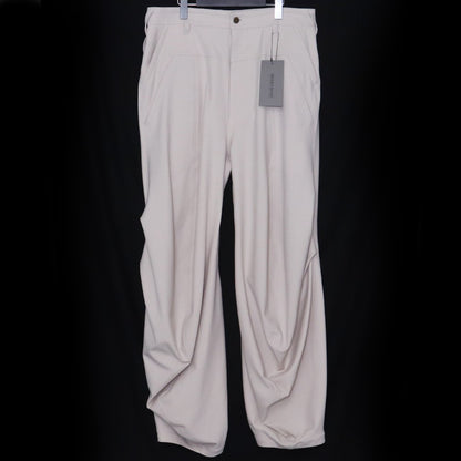 BEAUTY BEAST Croissant Flare Double Pants Beige Size L