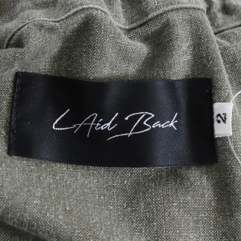 LAID BACK Military Tent Fabric Cargo Pants Khaki Size 2