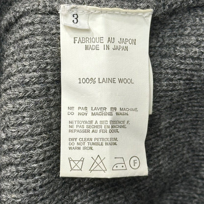 Y's for men 90s Wool Button Cardigan Gray Size 3
