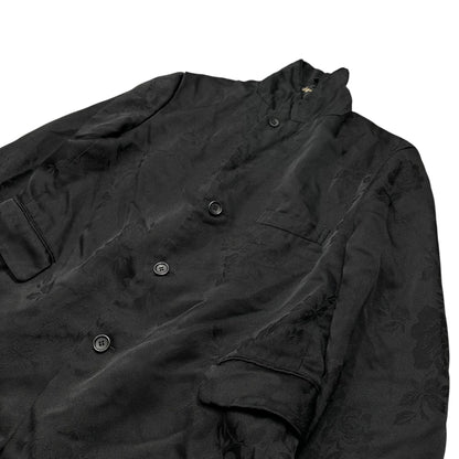 BLACK COMME des GARCONS 17AW Rose-Embellished Jacket Size XL