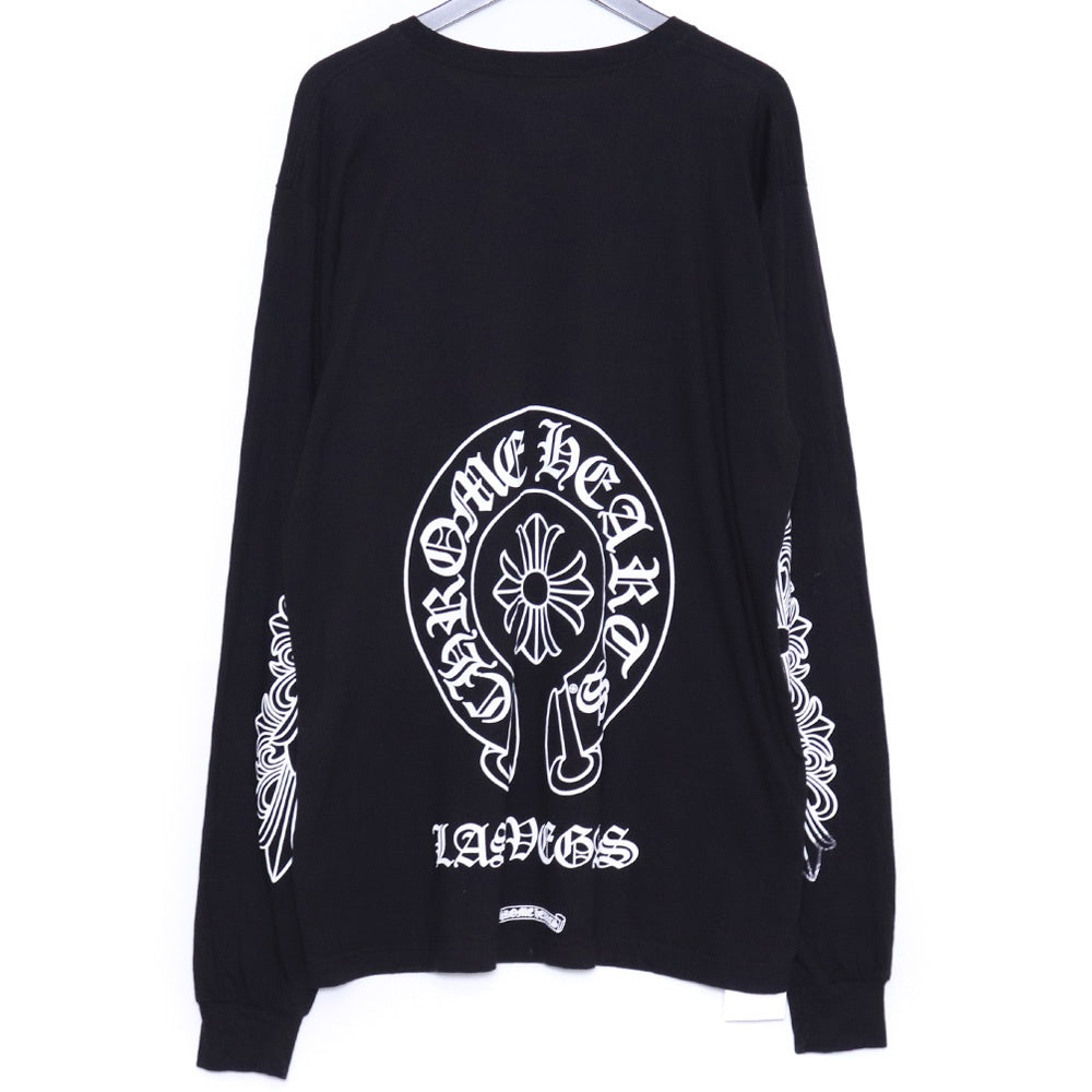CHROME HEARTS Las Vegas Horseshoe Floral Tee Black Size XL