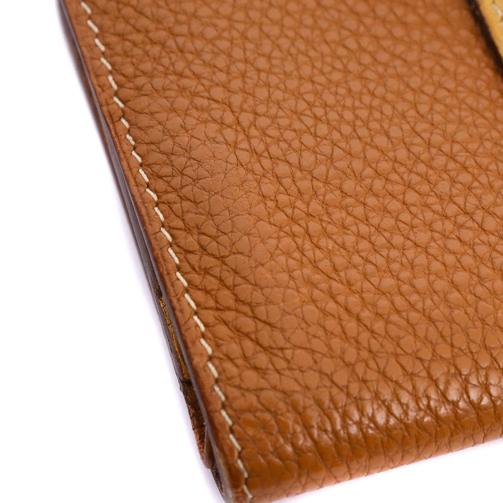 HERMES Dogon Compact Coin Wallet Brown Size ONE SIZE