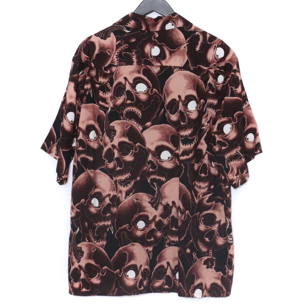 WACKO MARIA 56 TATTOO HAWAIIAN SHIRT Brown Size L