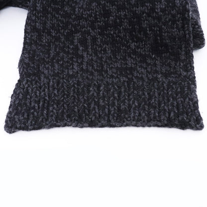 DOLCE&GABBANA Cashmere Blend Scarf Black/Gray Size ONE SIZE