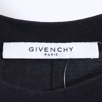 GIVENCHY Gold Logo Print T-Shirt Black Size XXS
