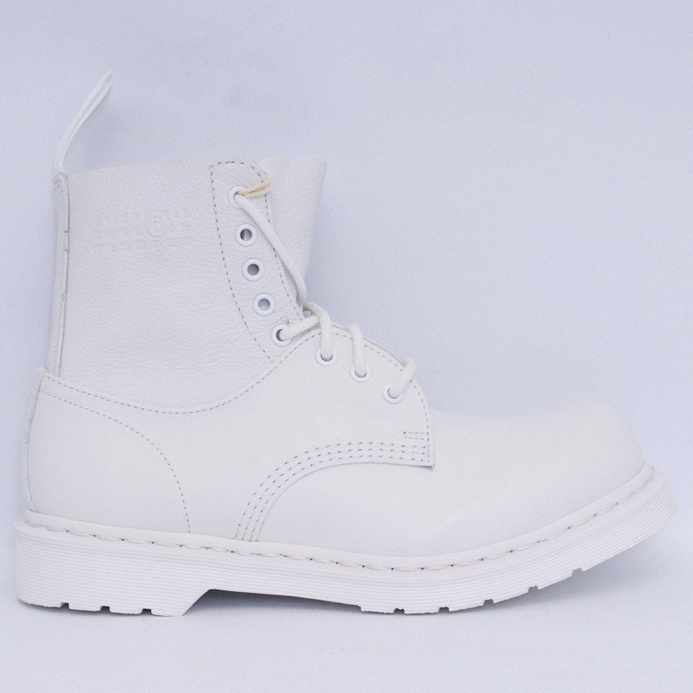 MM6 x Dr. Martens 1460 8-Eye Boots White Size 26cm