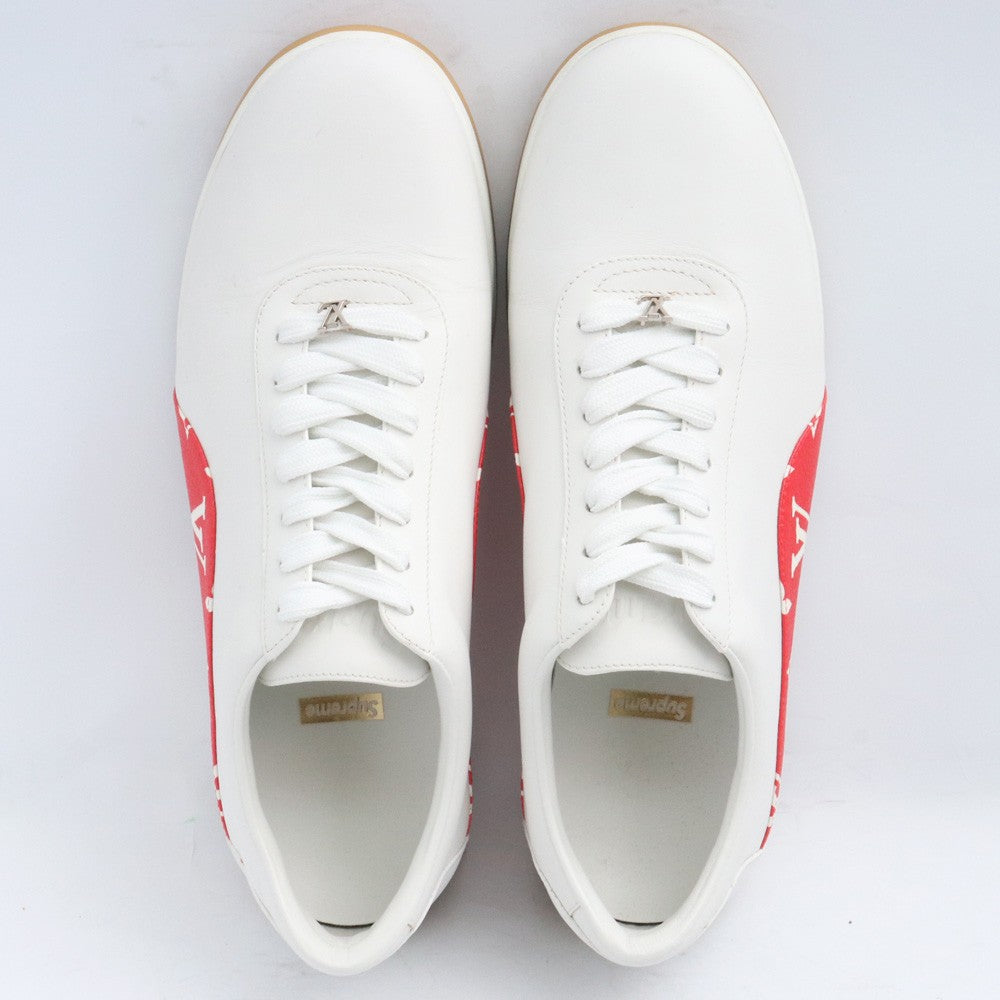 Louis Vuitton Supreme Monogram Sneakers White Size 7.5
