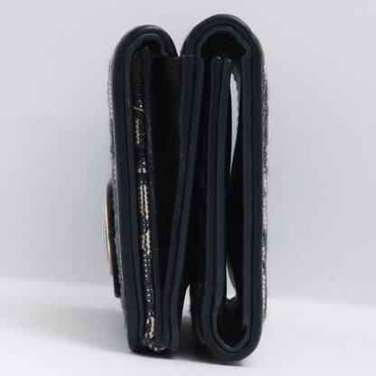 Dior Oblique 30 Montaigne Trifold Wallet Black Size F