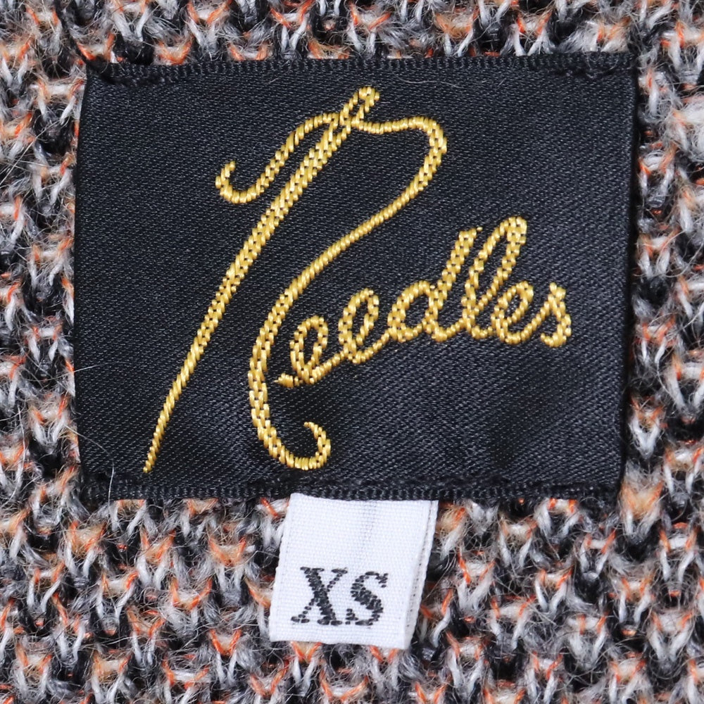 Needles x LOFTMAN Check Mohair Cardigan Black Orange Size XS