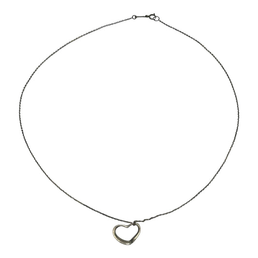 TIFFANY & CO. Elsa Peretti Open Heart Necklace Silver 925
