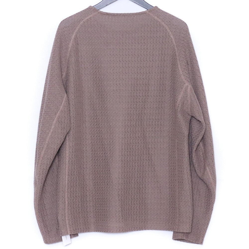 OPPOSE DUALITY 25AW Russel Long Sleeve Knit Beige Size 46