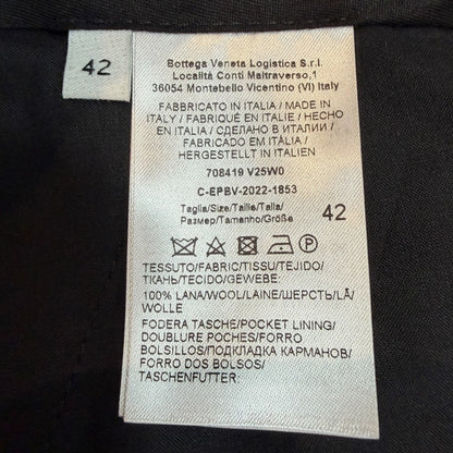BOTTEGA VENETA Wide Leg Trousers Black Size 42