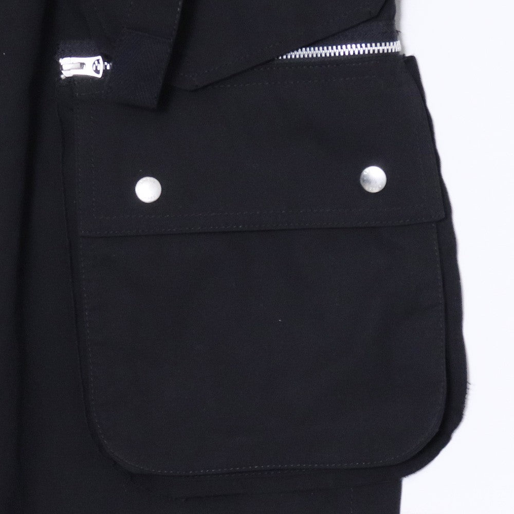 SACAI 21AW Cotton Oxford Cargo Pants Black Size 2