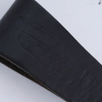 Chrome Hearts Black Leather Cross Ball Belt Loop Size F