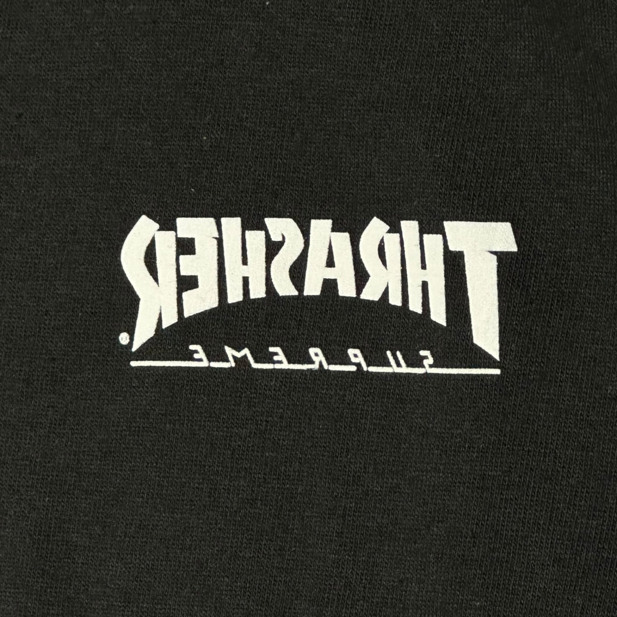 a Thrasher Cross Tee x SUPREME Thrasher Cross T-Shirt Black/White Size M