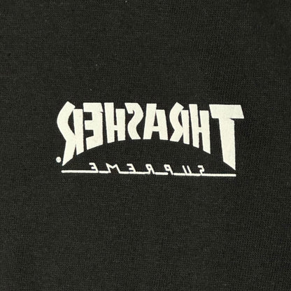 a Thrasher Cross Tee x SUPREME Thrasher Cross T-Shirt Black/White Size M