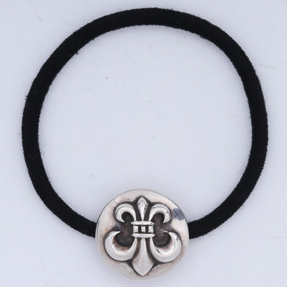 CHROME HEARTS BS Fleur Hairband Concho Bracelet Black Size F