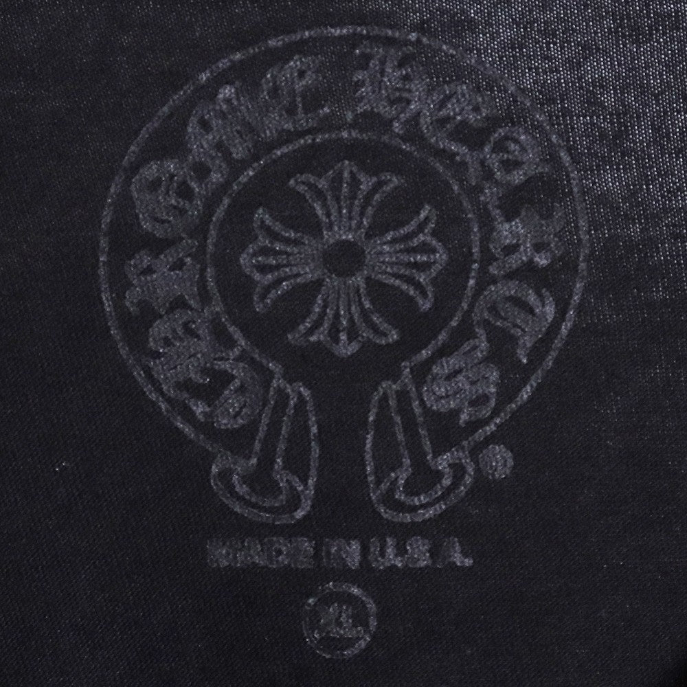 CHROME HEARTS Las Vegas Horseshoe Floral Tee Black Size XL
