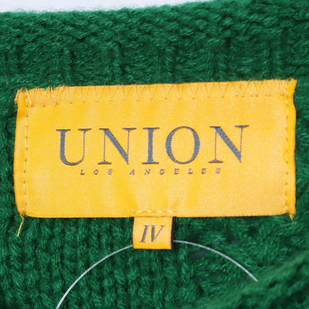 UNION 24AW Byrd Knit Sweater Green Size XL