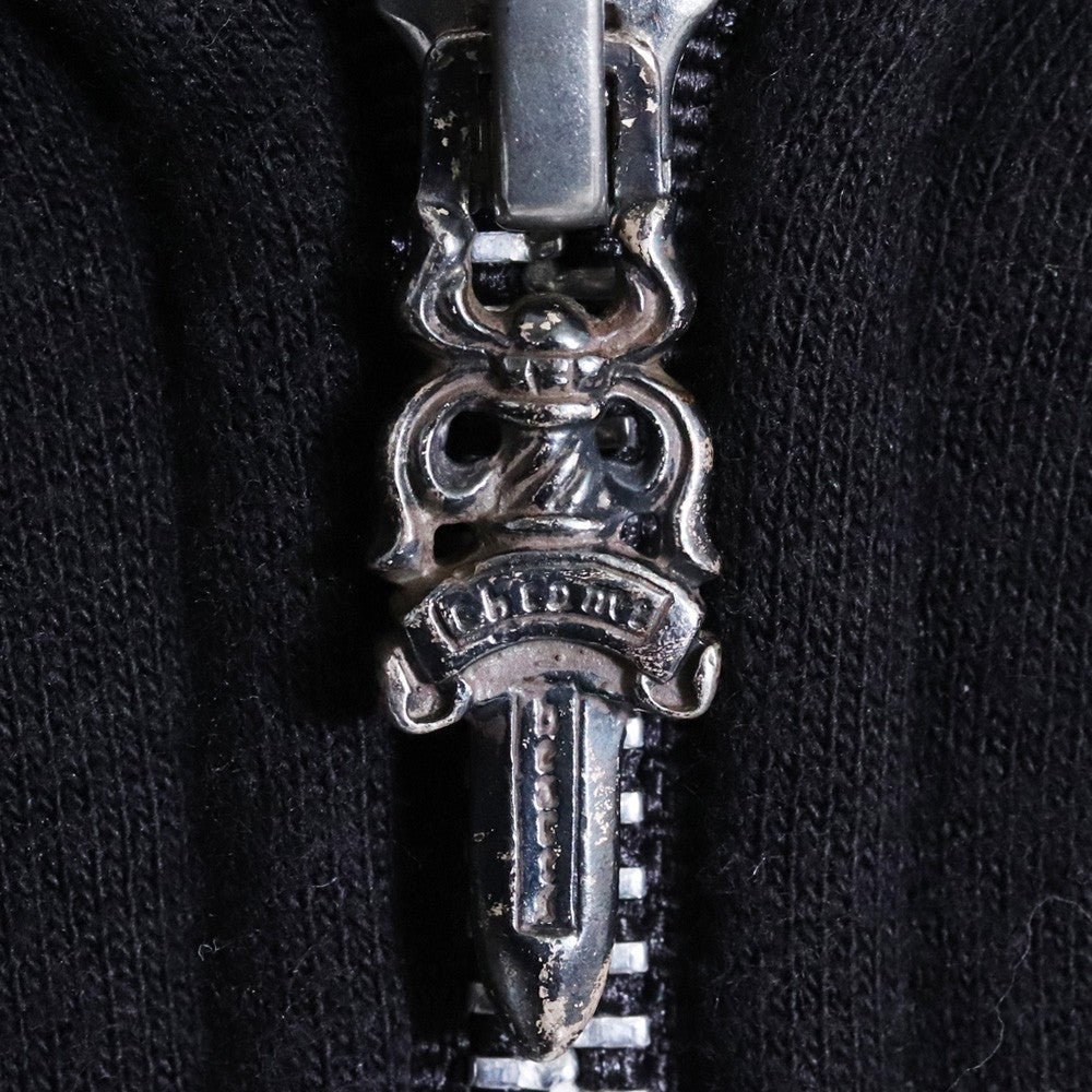 CHROME HEARTS Double Face Dagger Zip Up Hoodie Size M
