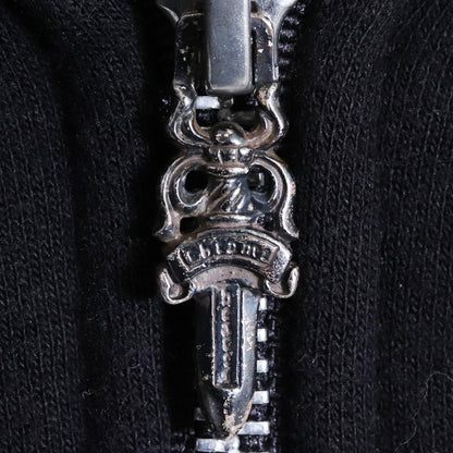 CHROME HEARTS Double Face Dagger Zip Up Hoodie Size M