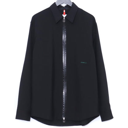 OAMC BLACK IAN SHIRT Zip Button Up Shirt Black Size S