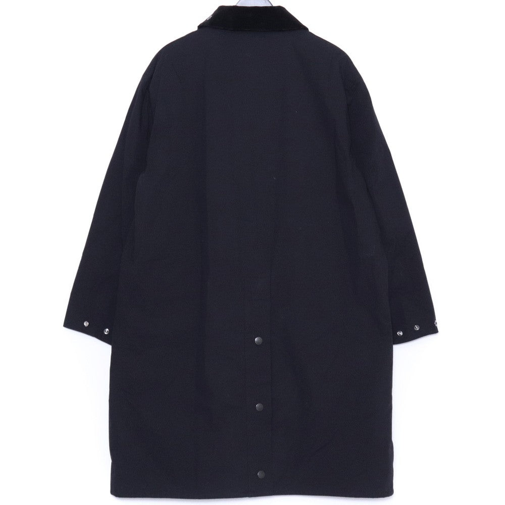 BARBOUR ONLY ARK OS Burghley Modifie Coat Black Size 40