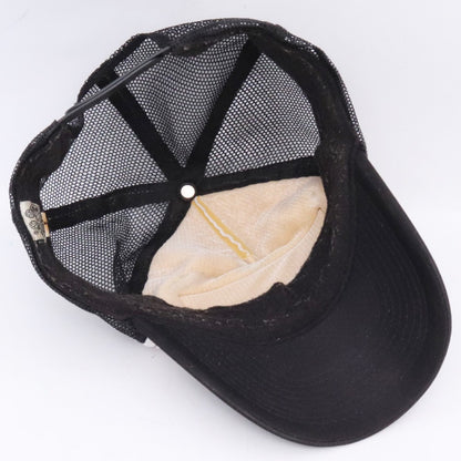 CHROME HEARTS OLD FUCK Trucker Cap Black White Size 4