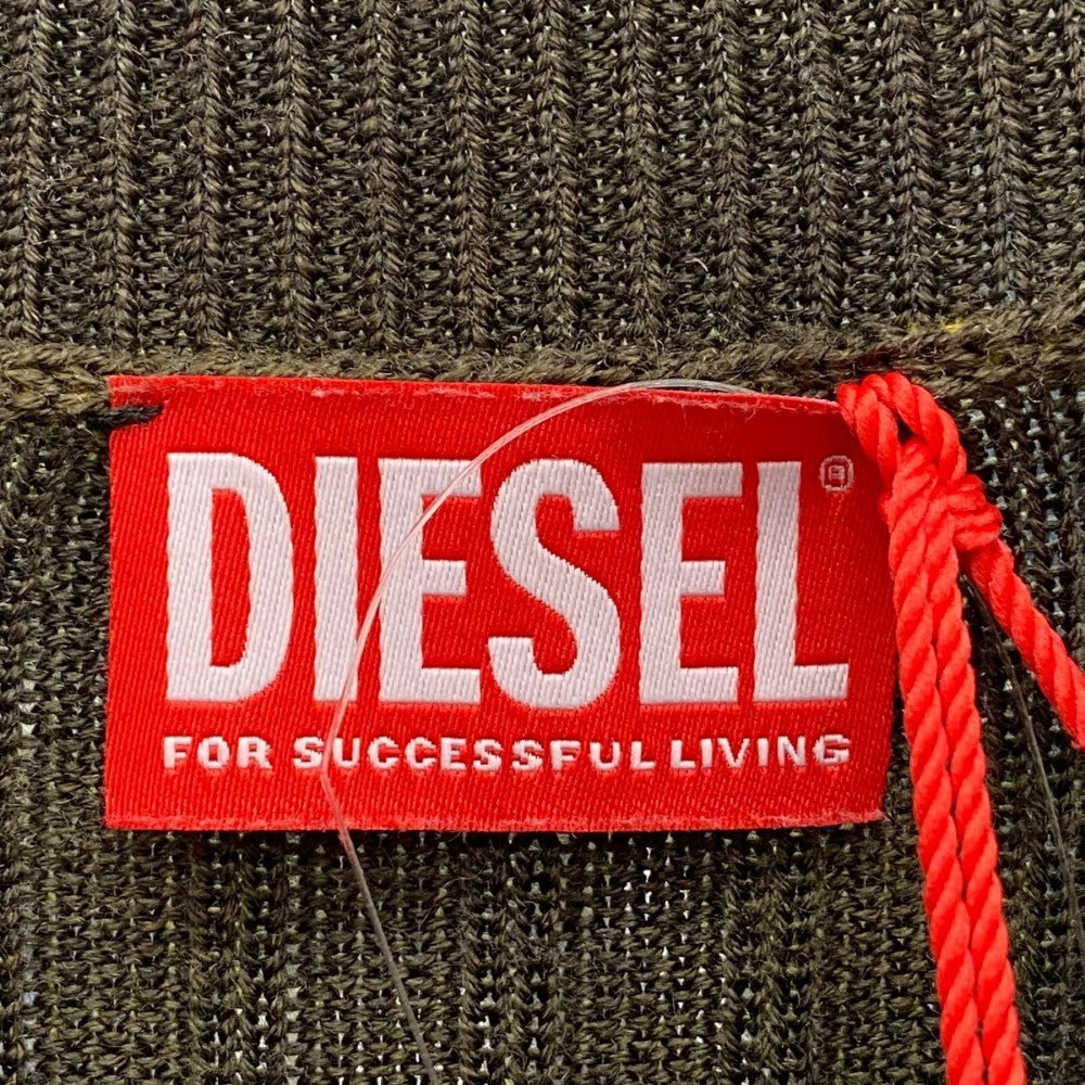 DIESEL K-ANDELERO Crew Neck Knit Sweater Yellow Size XL