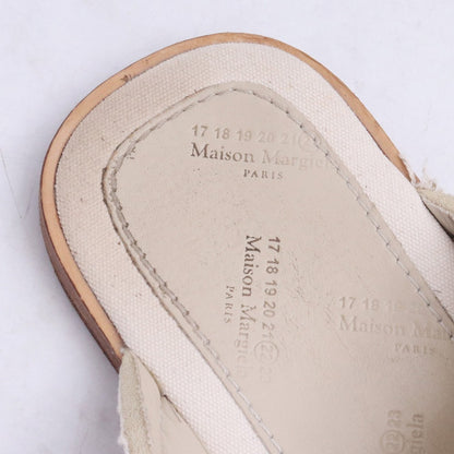 MAISON MARGIELA Canvas Slide Sandals Ivory Size EU 41