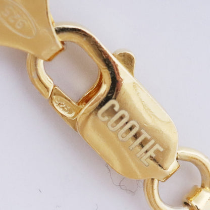 COOTIE PRODUCTIONS 25SS Chingon 925 Gold Necklace Size F